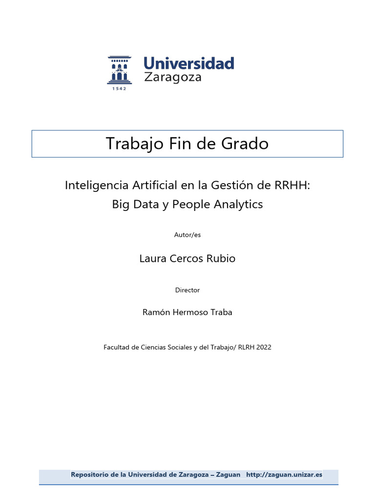 IA y Big Data en Recursos Humanos | PDF | Inteligencia artificial ...