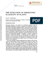 Schlichting 1986 Theevolutionofplasticityinplants