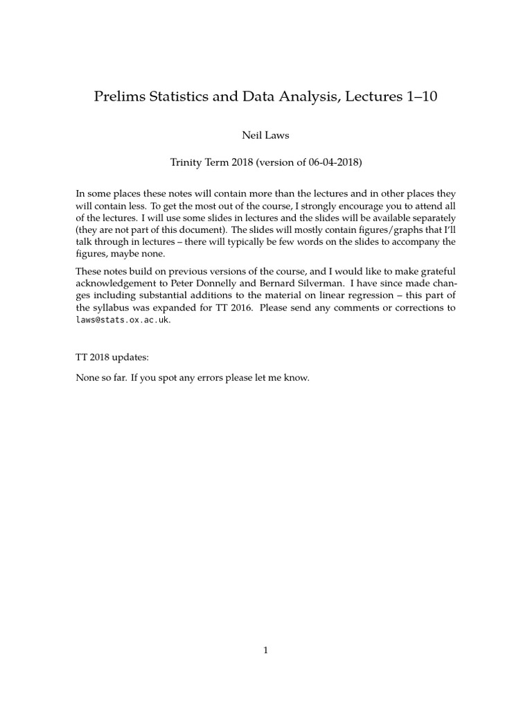 Prelims stats pdf estimator bias of an estimator