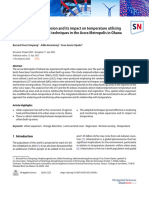 Analysis of Urban Expansion and Its Impact On Temperature Utilising Remote Sensing and GIS Techniques in The Accra Metropolis in Ghana (1986-2022)