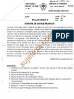 Langue Française - College Prive Montesquieu - Sequence 5 - Classe de 2ndeac - Annee Scolaire 2021 - 2022 Cameroun