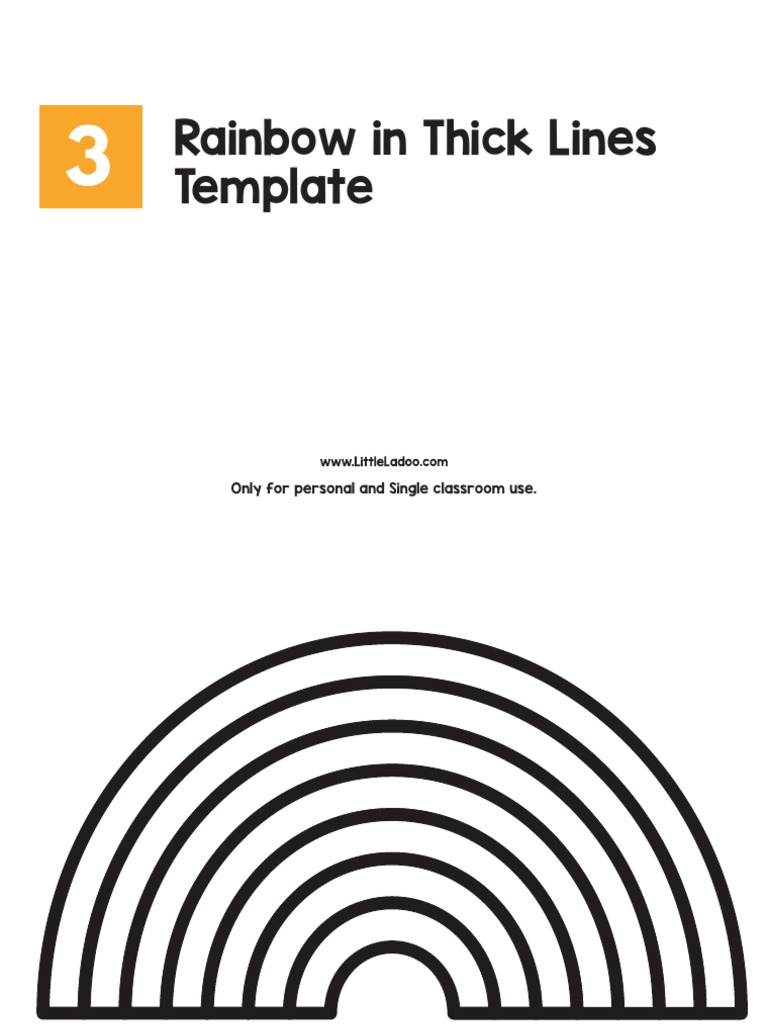 Rainbow Template 3 Littleladoo | PDF