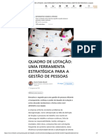 QUADRO DE LOTAÇÃO - UMA FERRAMENTA ESTRATÉGICA PARA A GESTÃO DE PESSOAS - LinkedIn