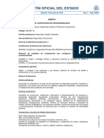 Criterios para Impartir Certificado de Profesionalidad de Seguridad