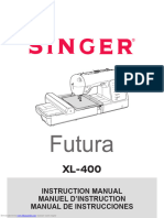 Singer Futura XL400 Sewing Machine Instruction Manual
