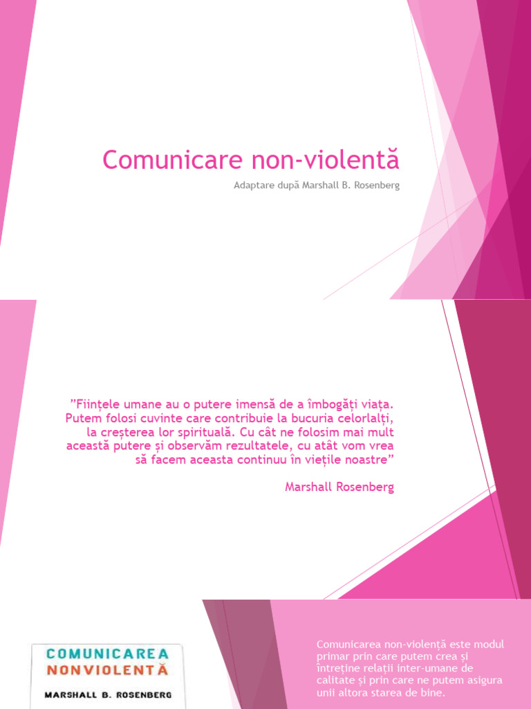 Curs 3 - Comunicare Non-Violenta | PDF