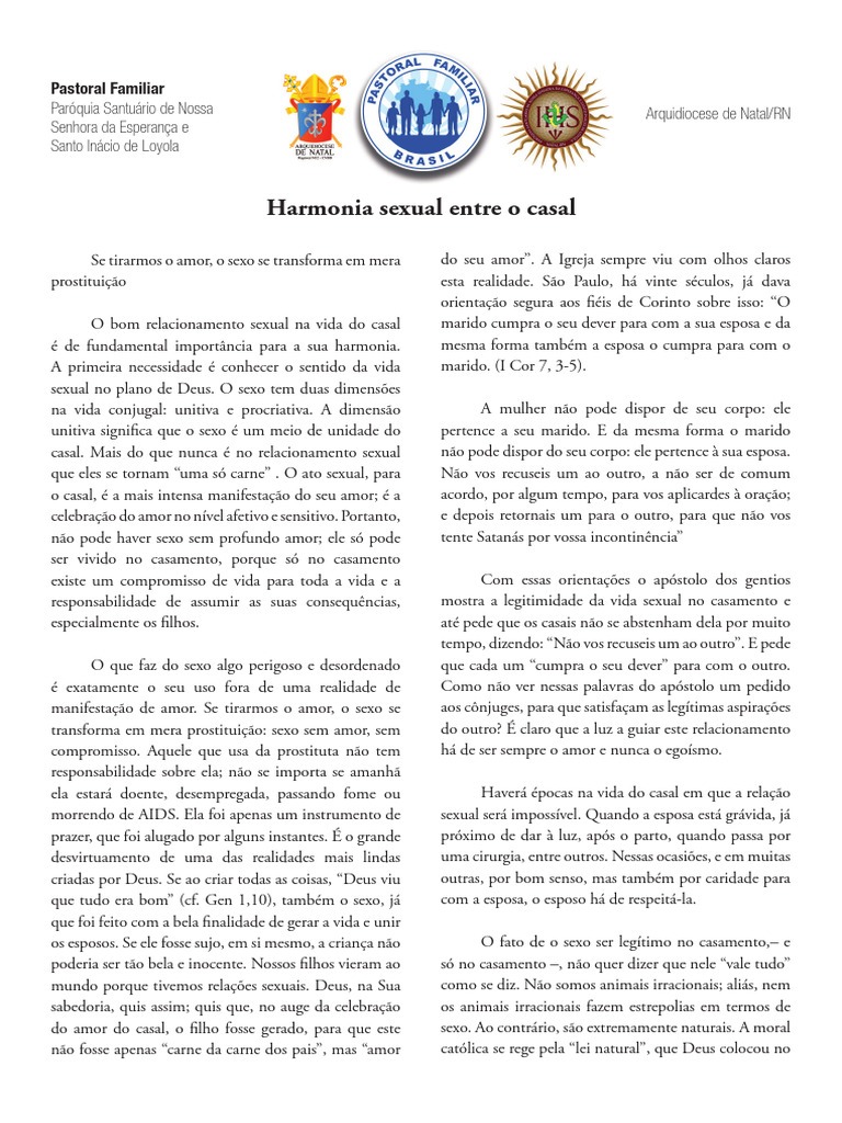Harmonia Sexual | PDF | Relação sexual | Amor