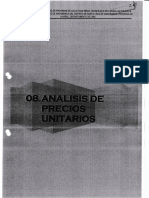 Analisis de Costos Unitarios