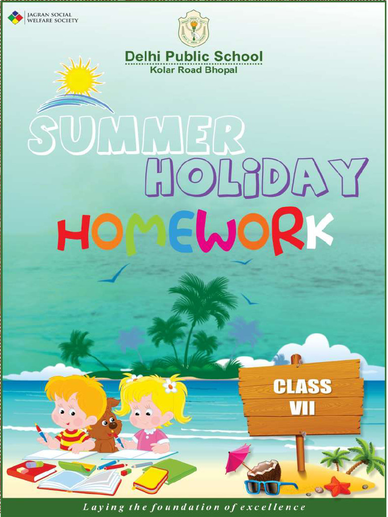 Class 7 Summer Holiday Homework Guide | PDF | Travel | Foreign Language ...