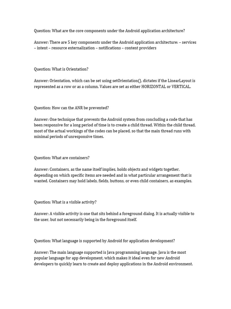 Android App Architecture Explained | PDF | Android (Operating System ...