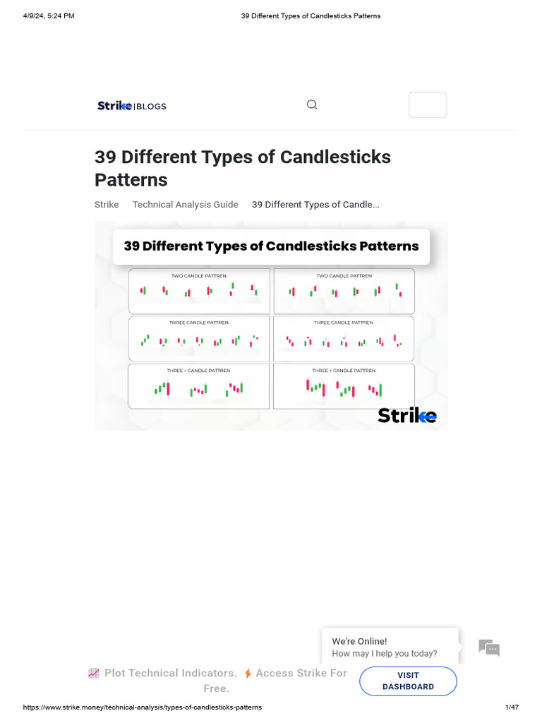 39 Different Types of Candlesticks Patterns | PDF | Market Trend