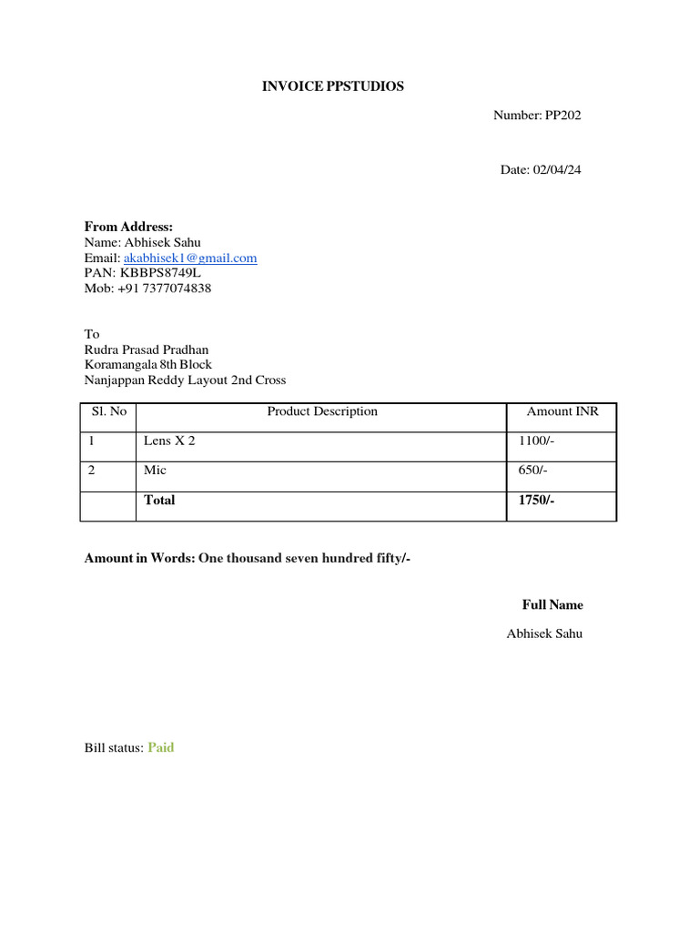 invoice-camera-rental-2nd-april-pdf