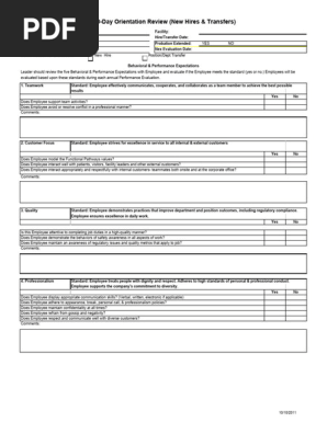 90 Day Review Template 34