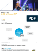 OpenSAP Aie1 Unit 2 ETHIC Presentation