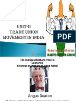 Trade Unioin Movement in India - Unit 2019