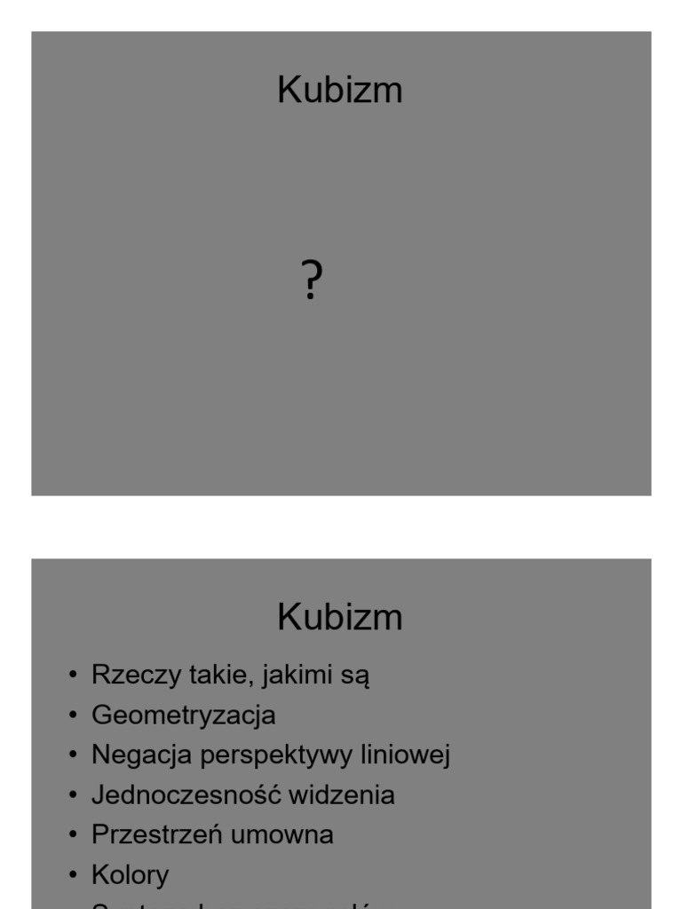 Kubizm | PDF
