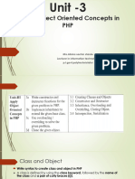 Unit - 3 Apply Object Oriented Concepts in PHP