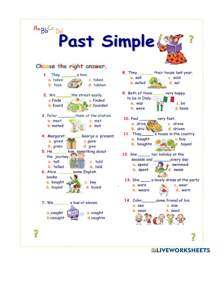 PAST SIMPLE EXERCISES FOR BEGINNERS PDF visual data 7