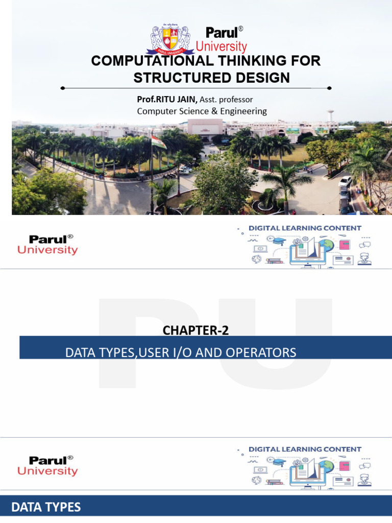 Unit 2 Data Types | PDF | Data Type | Integer (Computer Science)