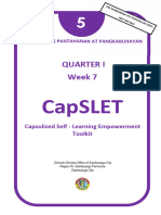 Quarter I Week 7: Capslet