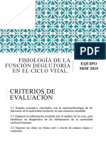 Fisiología de La Función Deglutoria en El Ciclo Vital.