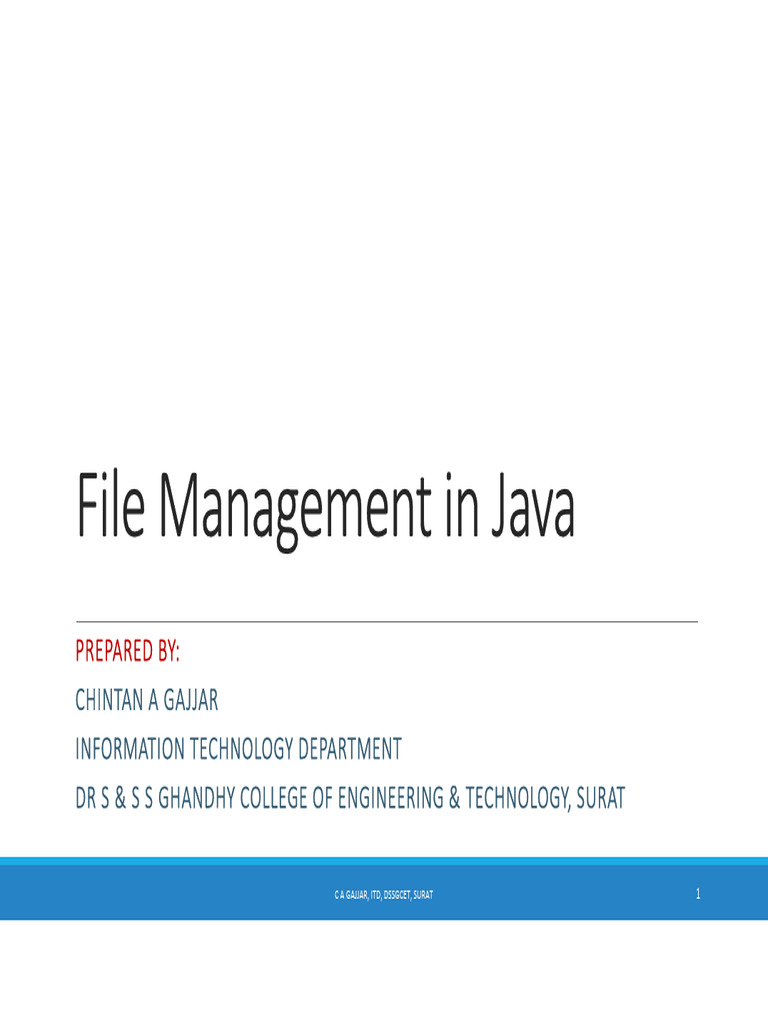 File Handling in Java | PDF | Method (Computer Programming) | Computer File