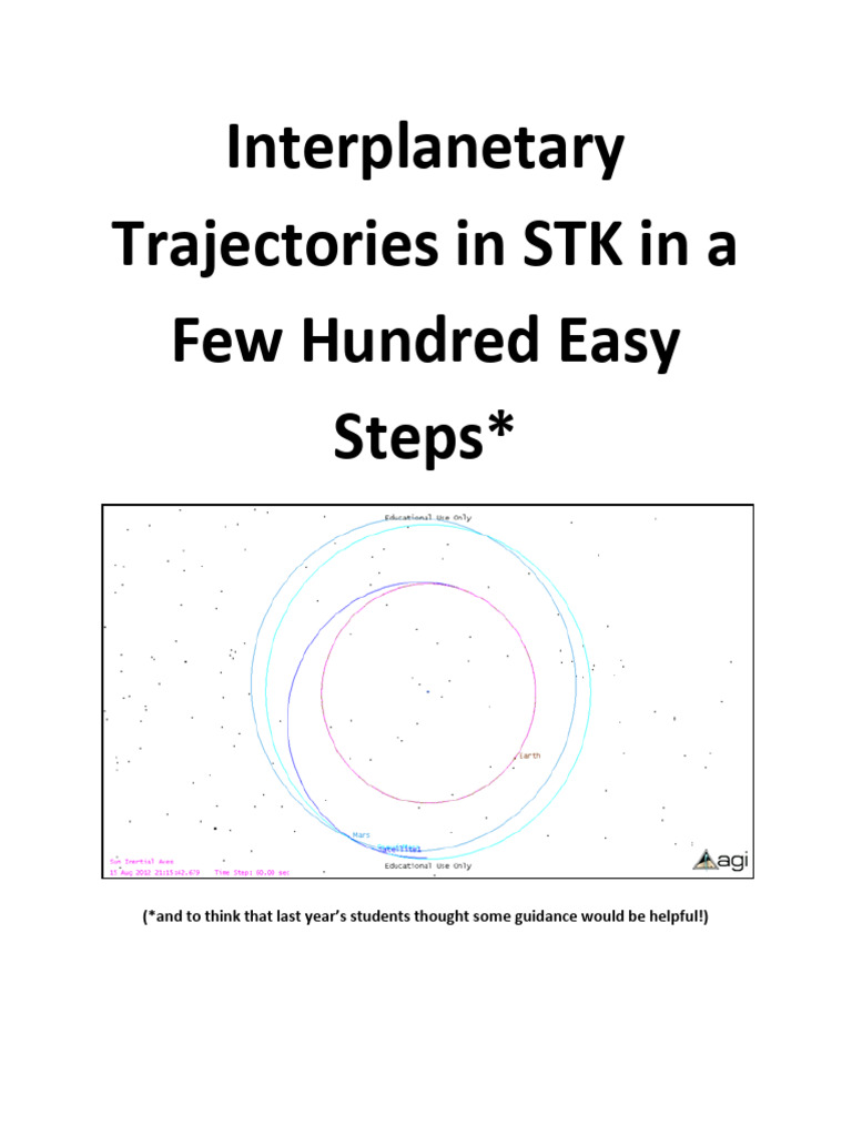 STK Interplanetary Trajectory Guide | PDF | Orbital Maneuver | Orbit