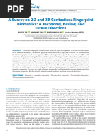 A Survey On 2D and 3D Contactless Fingerprint Biometrics A Taxonomy Review and Future Directions