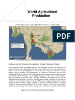 World Agricultural Production: Southeast Asia Rice: Production Forecast Lower Owing To Widespread Flooding