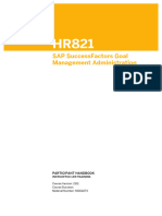 SAP SuccessFactors Goal Management Administration