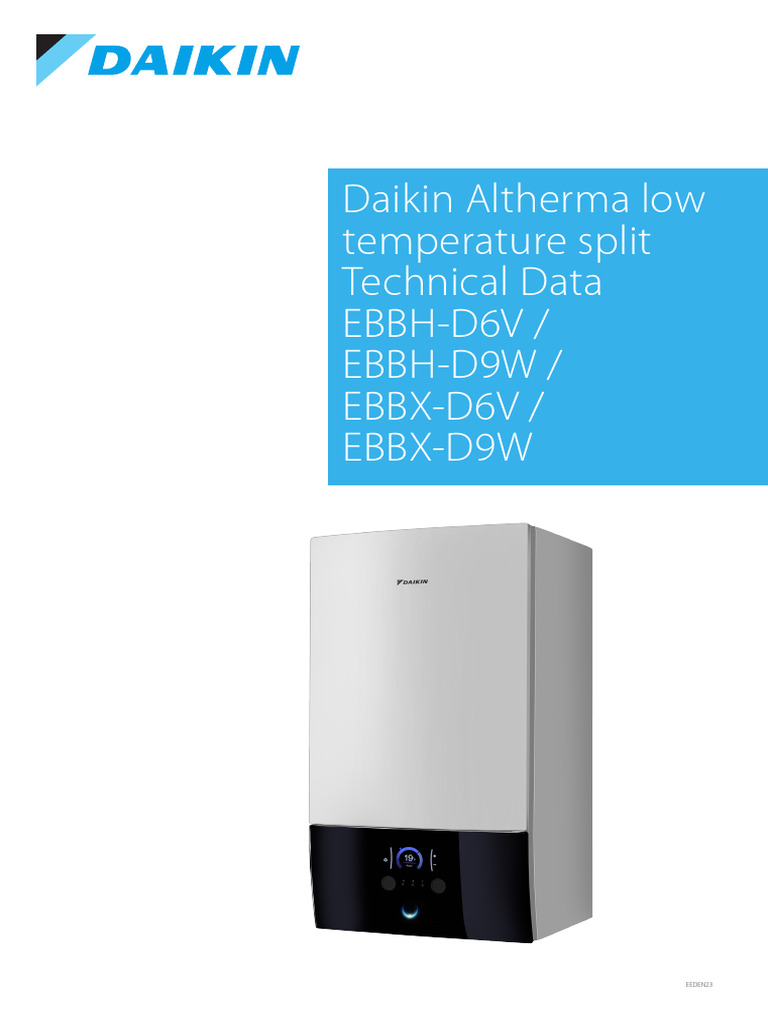 Daikin Altherma Low Temp Heat Pumps | PDF | Water Heating | Valve