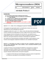 Atividade Prática Microprocessadores