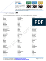Pass the TOEIC Test - TOEIC Word List