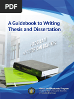 Buku Penulisan Thesis Dan Disertasi (English Version)