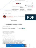 Ditadura Comprovada - Opinião - Jornal Extra de Alagoas