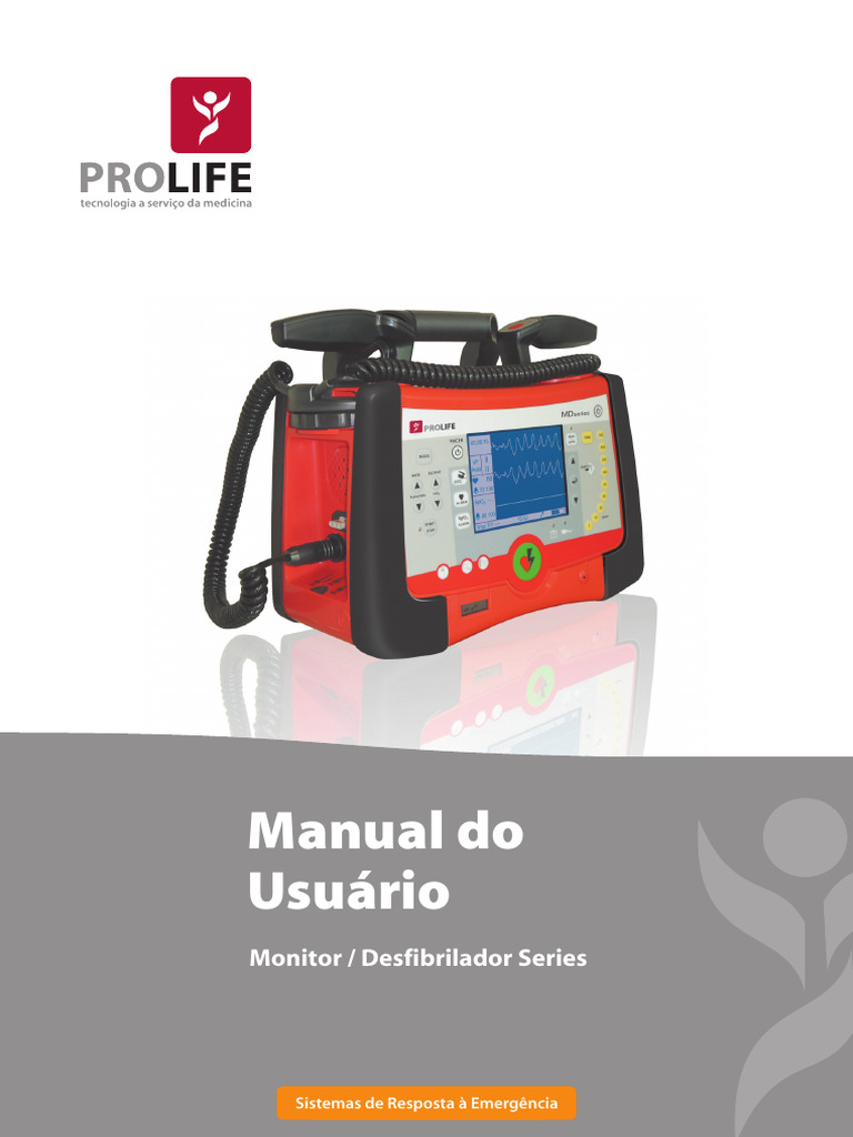 Desfibrilador ProLife MD20 | PDF | Eletrocardiografia | Eletrofisiologia  cardíaca, image size:768x1024