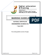 N3 Engineering Science April 2021 Memorandum