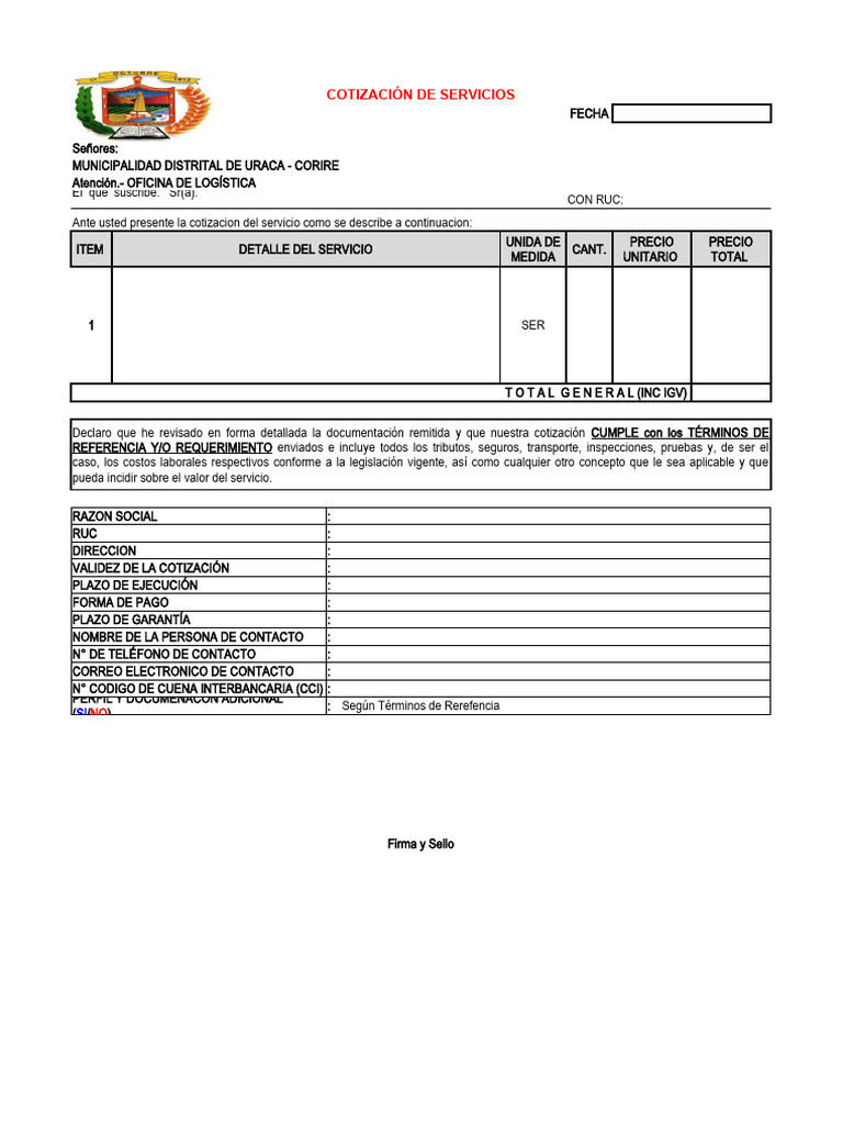Formato de Cotizacion | PDF