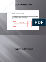 type conversion