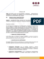 Circular Periodo de Prueba Administrativos