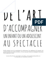 DOSSIER de Lart Daccompagner Un Enfant Ou Adolescent Au Spectacle