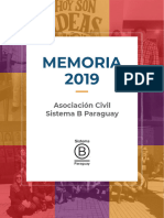 Sistema B Memoria Paraguay 2019