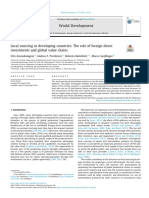 Local sourcing in developing countries The role of foreign direct investments and global value chains