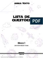 Lista de Questão Qualificada - Bloco 1 - Lab Gramatical Crase