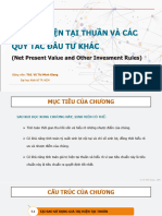 Chương 5 Giá trị hiện tại thuần và các quy tắc đầu tư khác 1 1