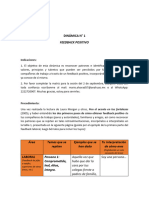 Dinámica I Elaboración de Feedbak Positivo Diplomado de Liderazgo y Gestión