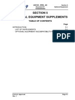 5-1 List of Supplements 5-1 Optional Equipment Incompatibility/Restrictions 5-9