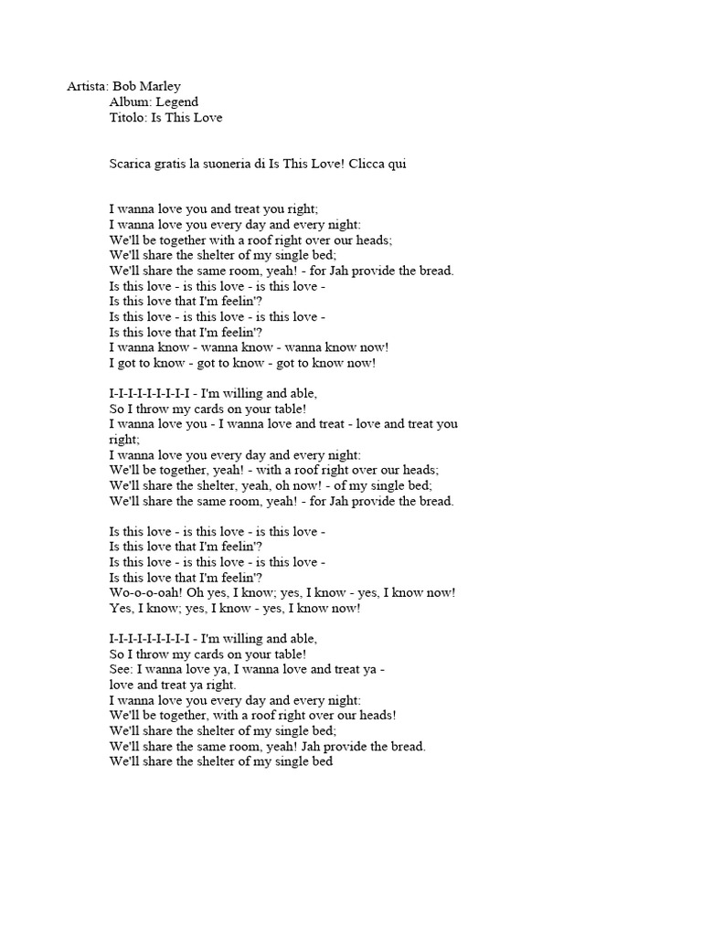 is this love 歌詞