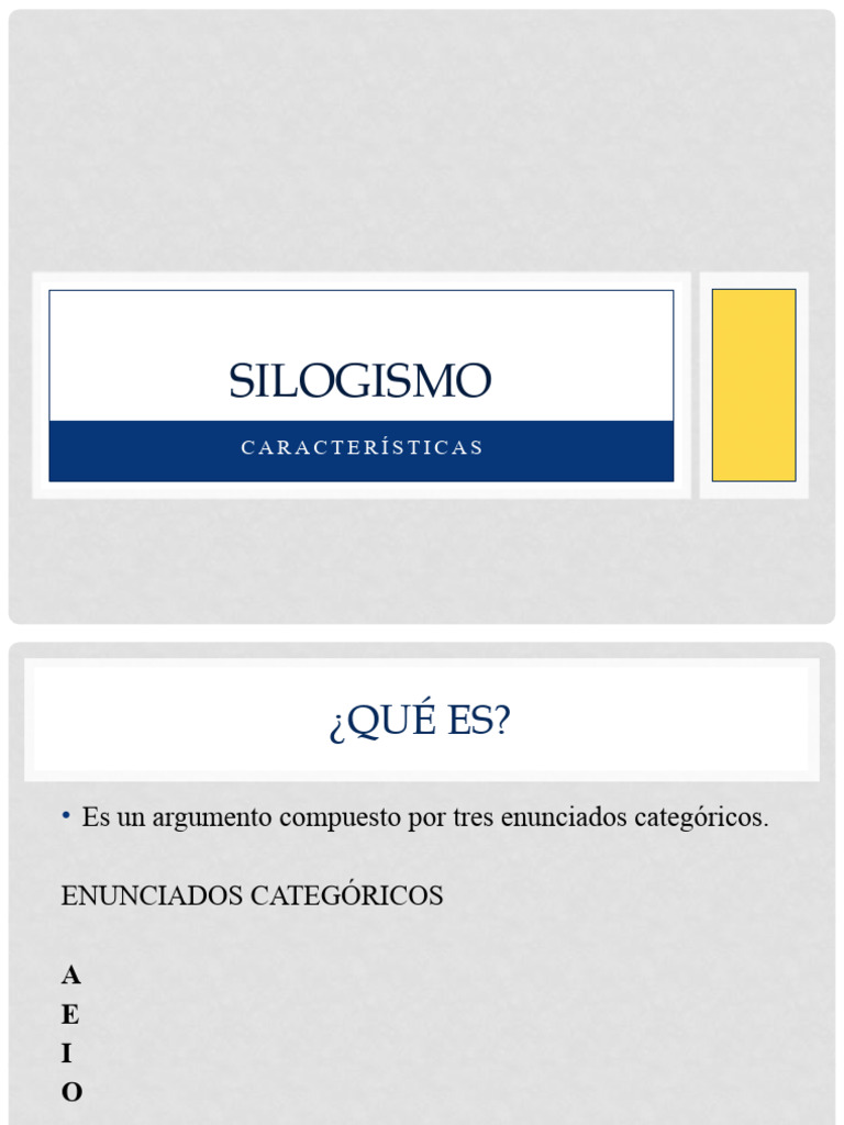 SILOGISMOS Descargar gratis PDF Inferencia Lógica