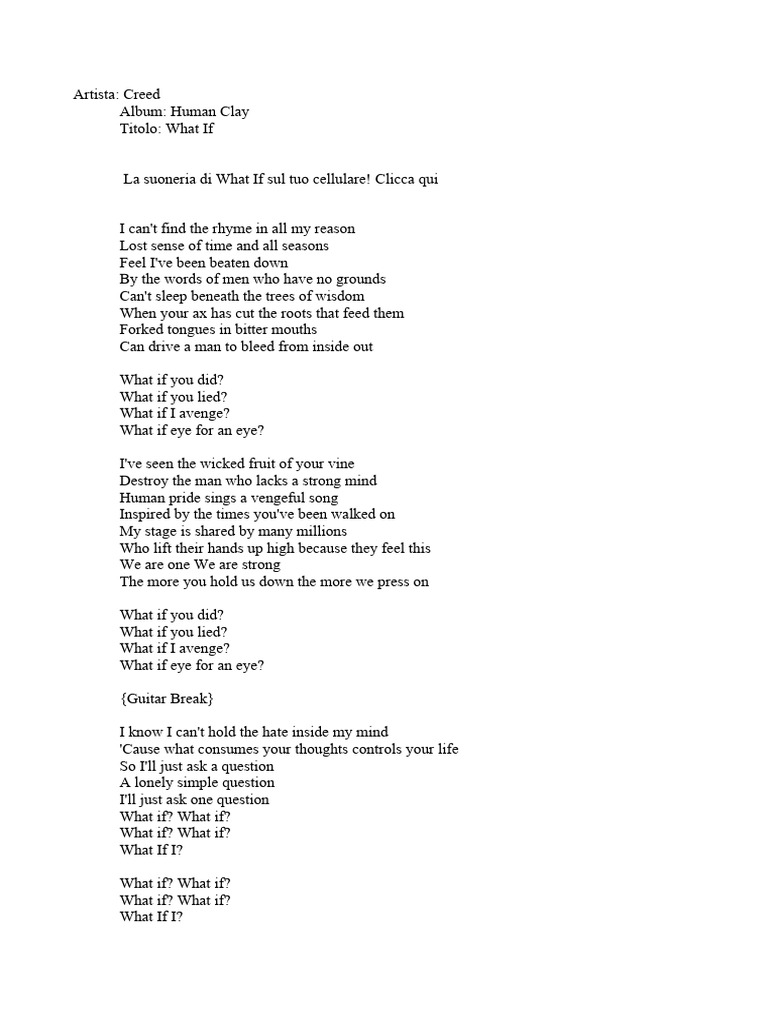 Creed what if pdf